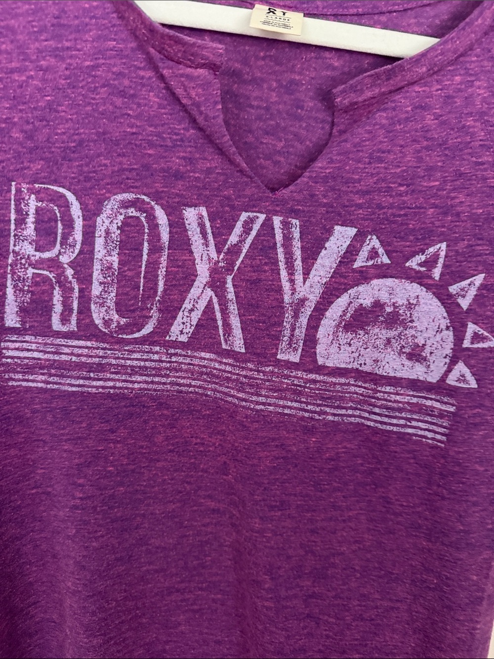 Roxy Purple/Blue Short-Sleeve Tee - Sz XL (fits like medium) - Picture 3 of 5
